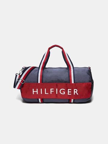 Lány Tommy Hilfiger Hilfiger Duffle Táska Sötétkék | HU 2028HAP